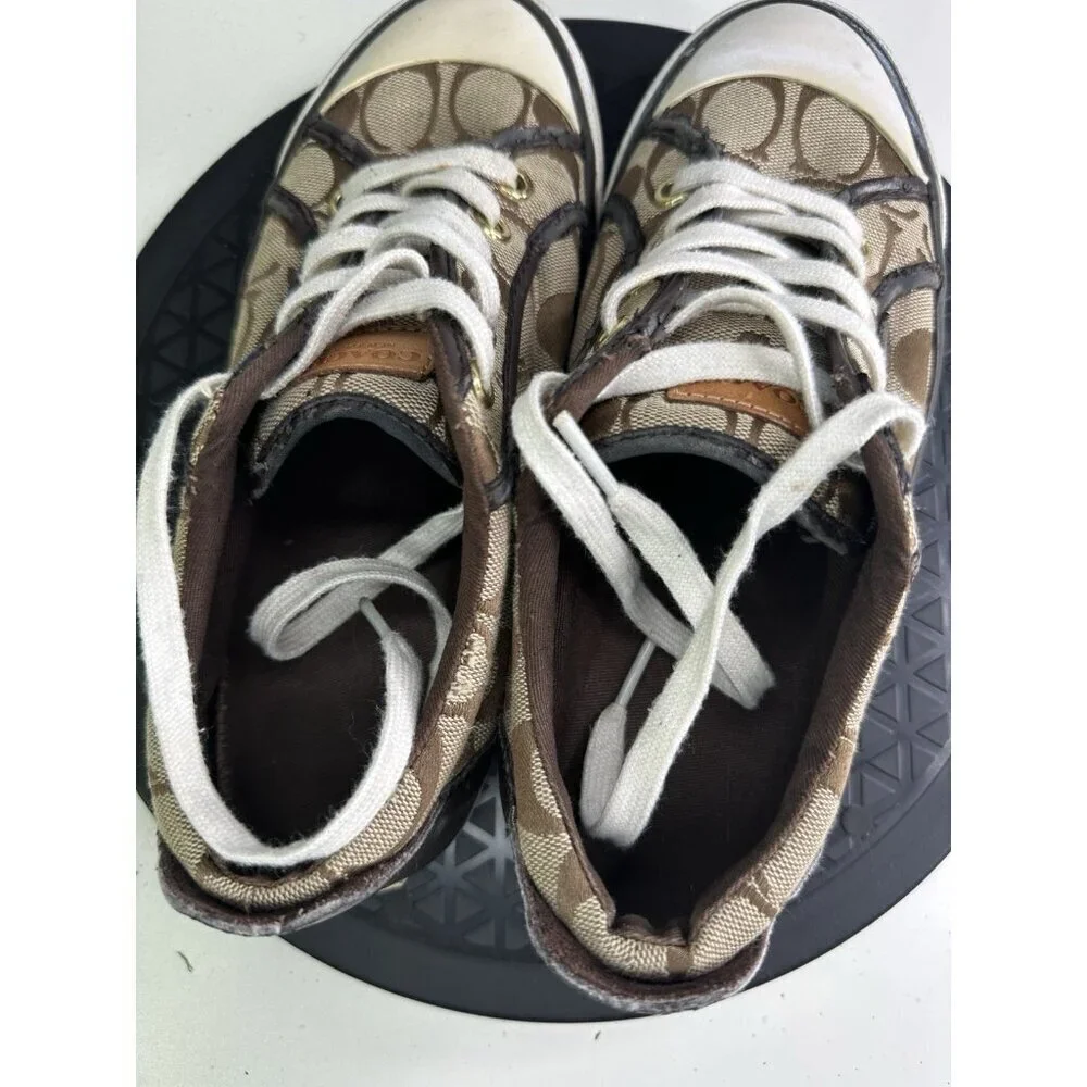 Coach Barrett 2 Brown Sneakers Sz 7B 37